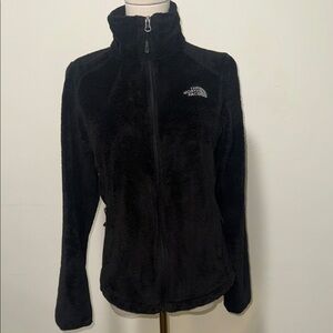 The North Face black zip up sweater jacket woman size small